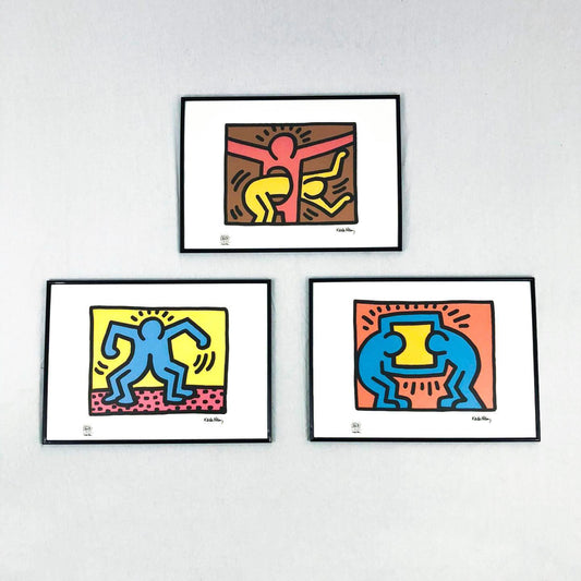 Keith Haring, set of 3 lithographs